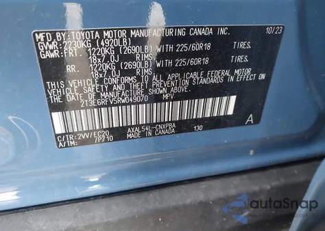 2024 Toyota Rav4 Hybrid Xse from USA, damaged, VIN 2T3E6RFV5RW049070